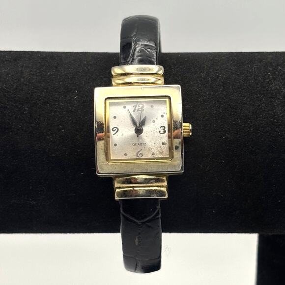 Vintage Gold Square Quartz Watch - Picture 1 of 4